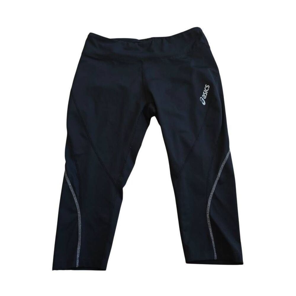Asics womens Sz S black crop workout leggings - Picture 3 of 7